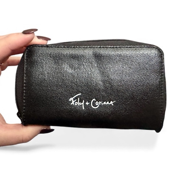 Foley + Corinna Wallet | Black Wallet with Graphic Design - Picture 5 of 11